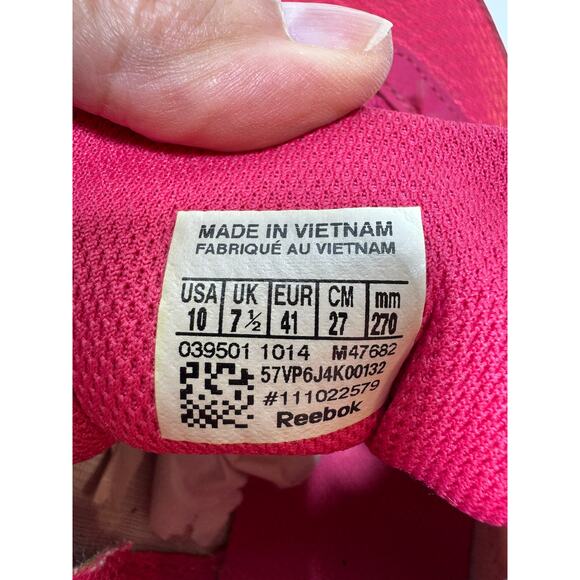 Reebok Dual Compound Shoes Women’s Sz 10 Pink Red Athletic Running Sneakers - Picture 3 of 6